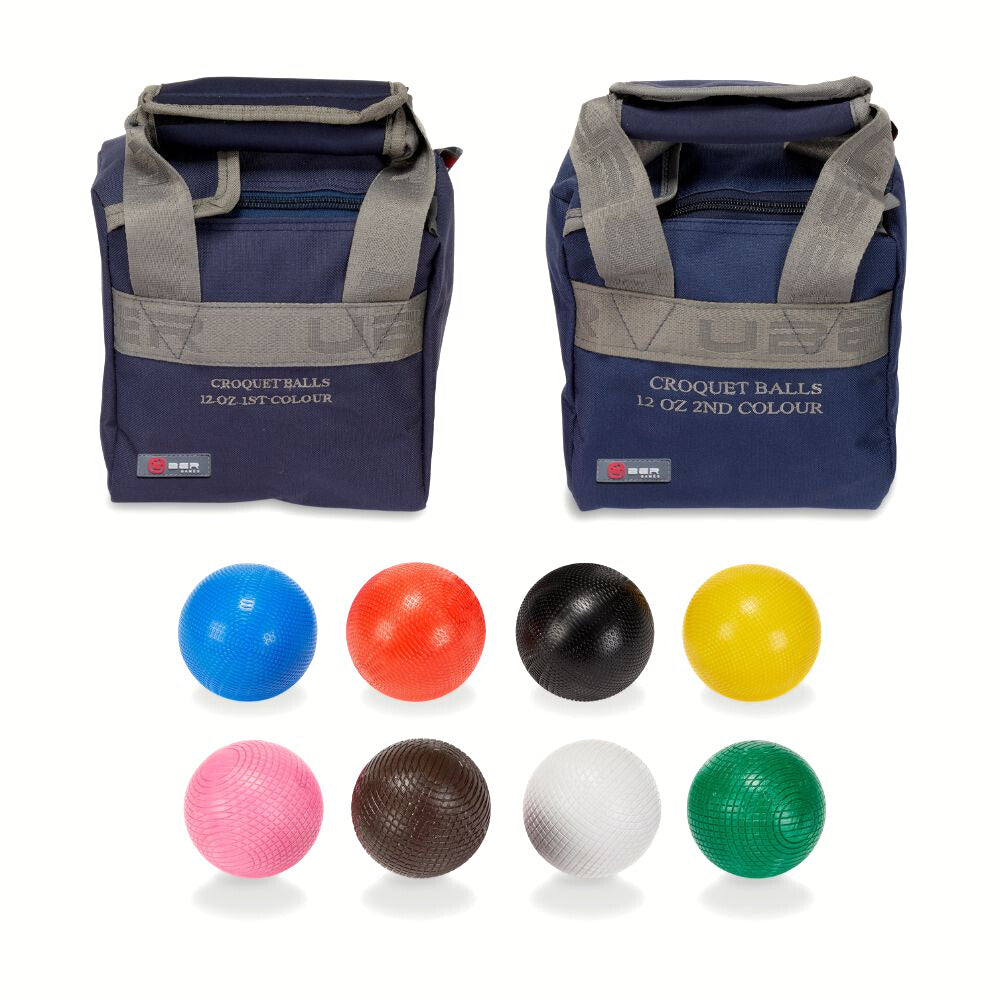 Set of 4 Composite Croquet Balls - 12oz - in 2 colour sets
