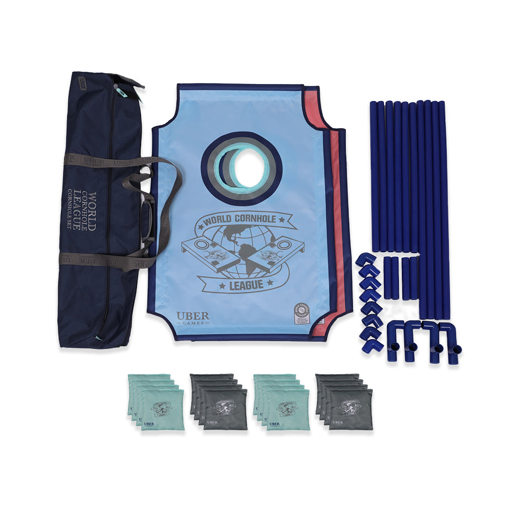 World Cornhole League Portable PVC Framed - 90 x 60cm - Double Board Set