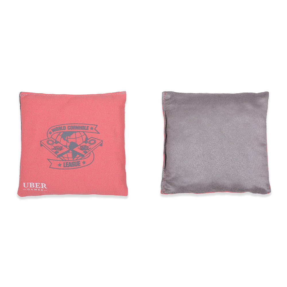 World Cornhole League Cornhole Bean Bags - 4 Sky & 4 Coral