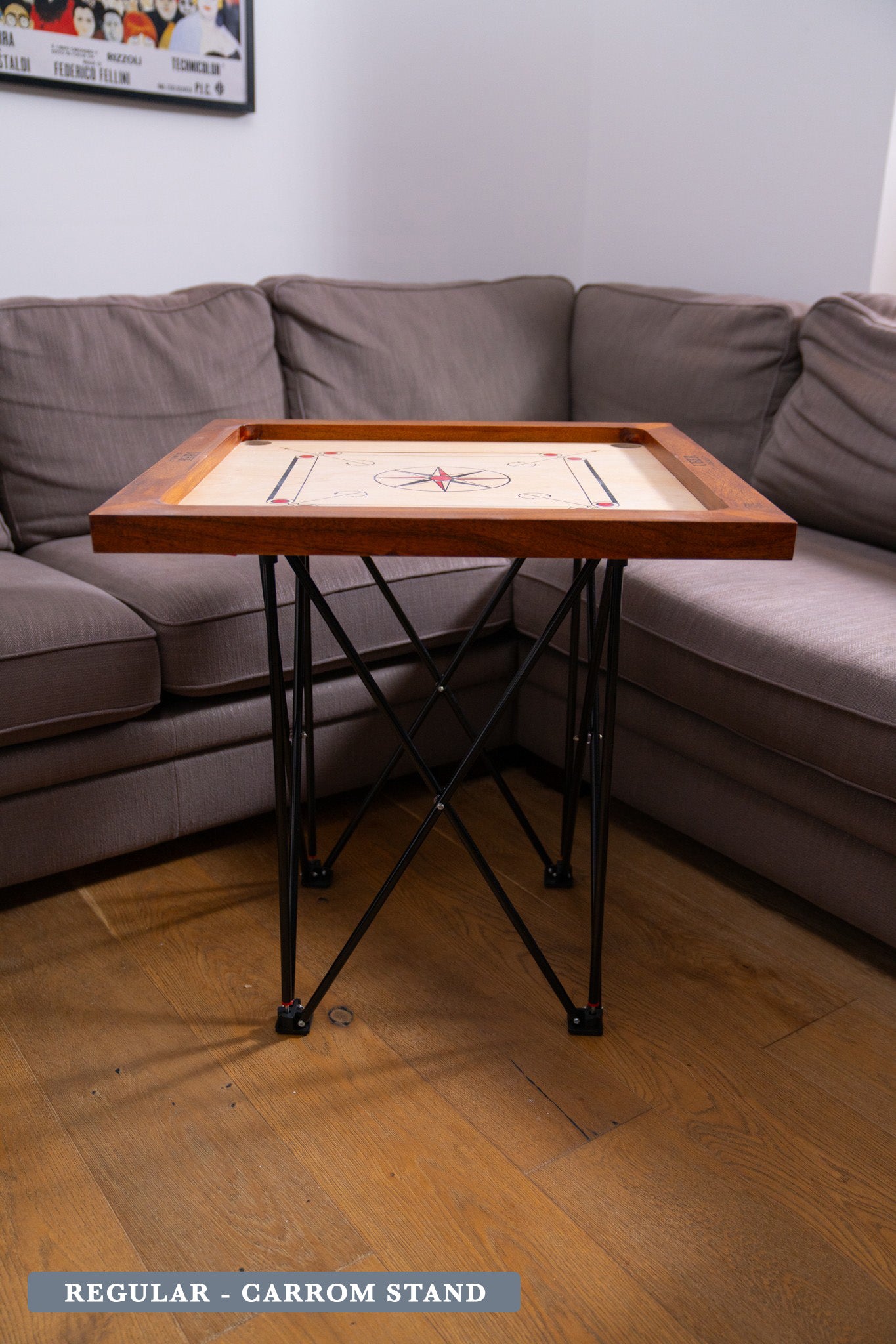 Collapsible & Fully Adjustable Carrom Stand