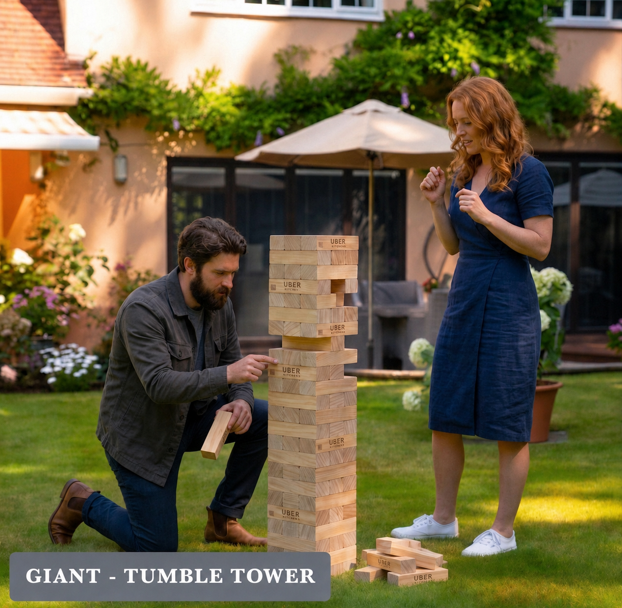 Giant Tumble Towers - Pine Wood