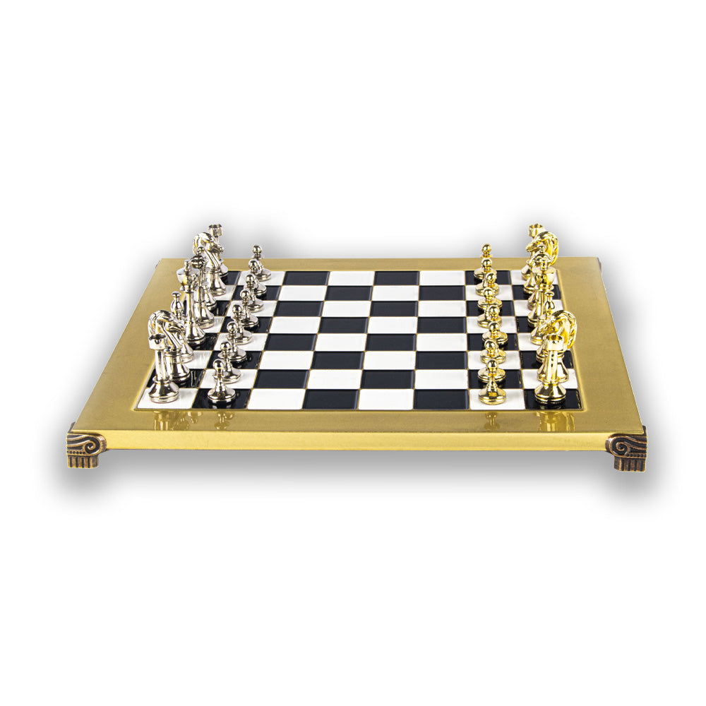 Manopoulos – Premium Metal Staunton Chess set & Board