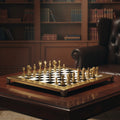 Manopoulos – Premium Metal Staunton Chess set & Board