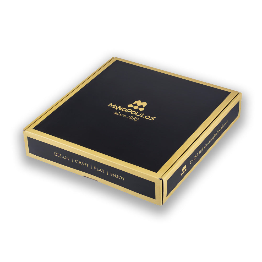 Manopoulos – Premium Metal Staunton Chess set & Board