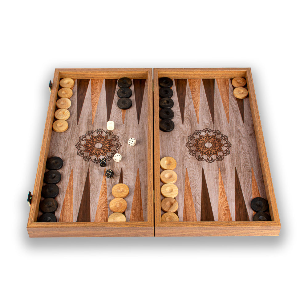 Manopoulos Mandala Art Premium Backgammon Set