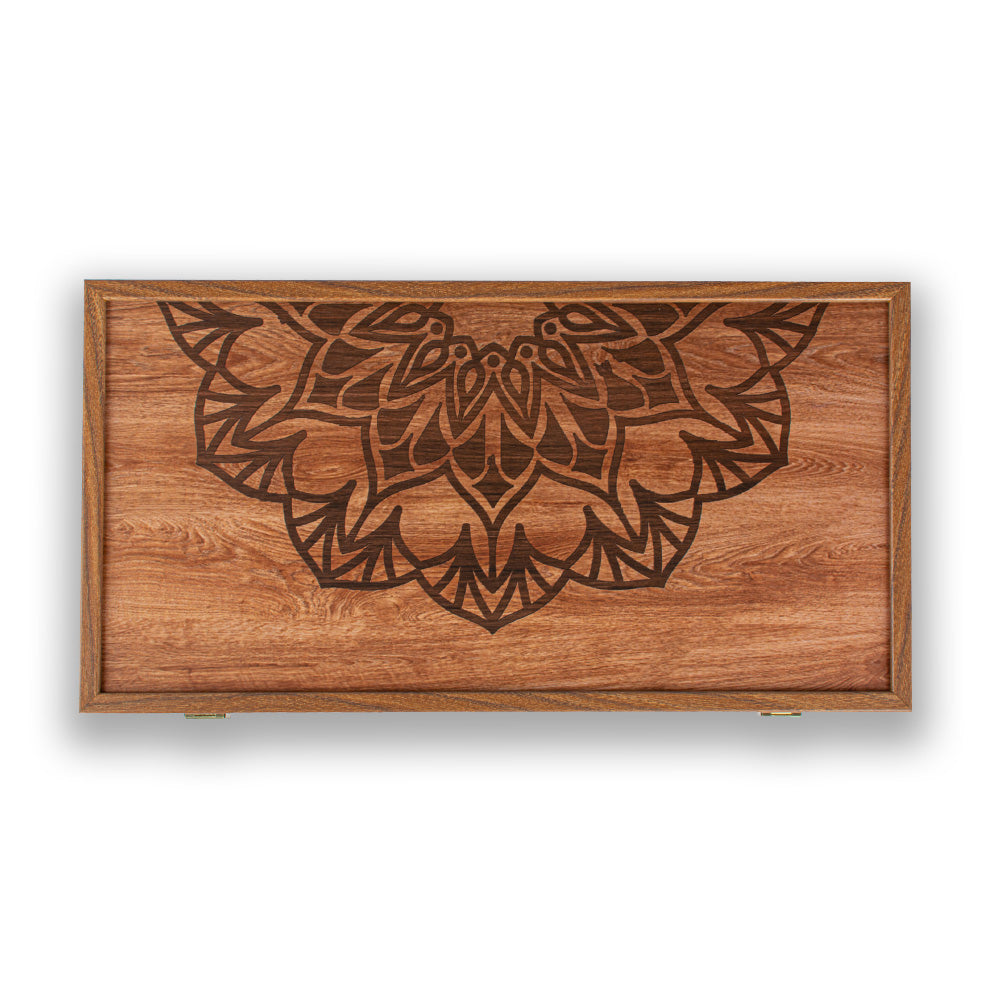 Manopoulos Mandala Art Premium Backgammon Set