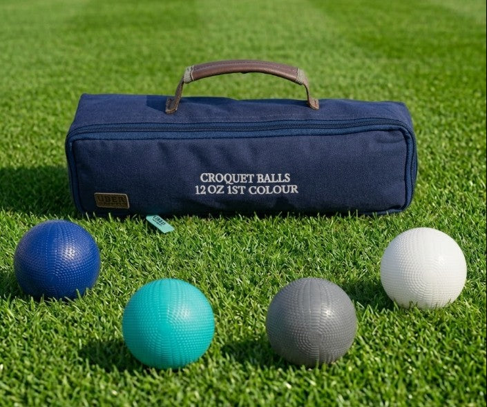 Set of 4 Composite Croquet Balls - 12oz - Uber Games Colours