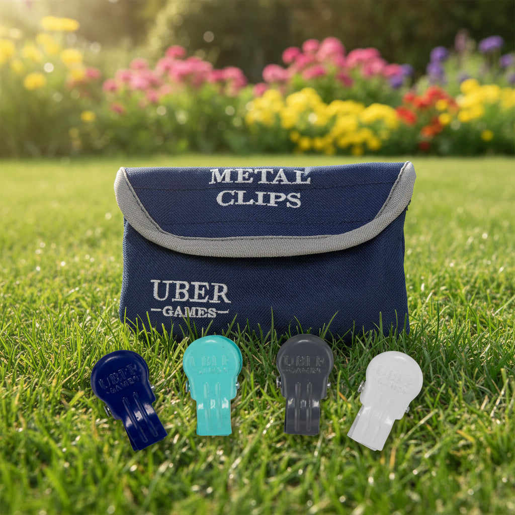 Metal Croquet Clips - Uber Games Colours