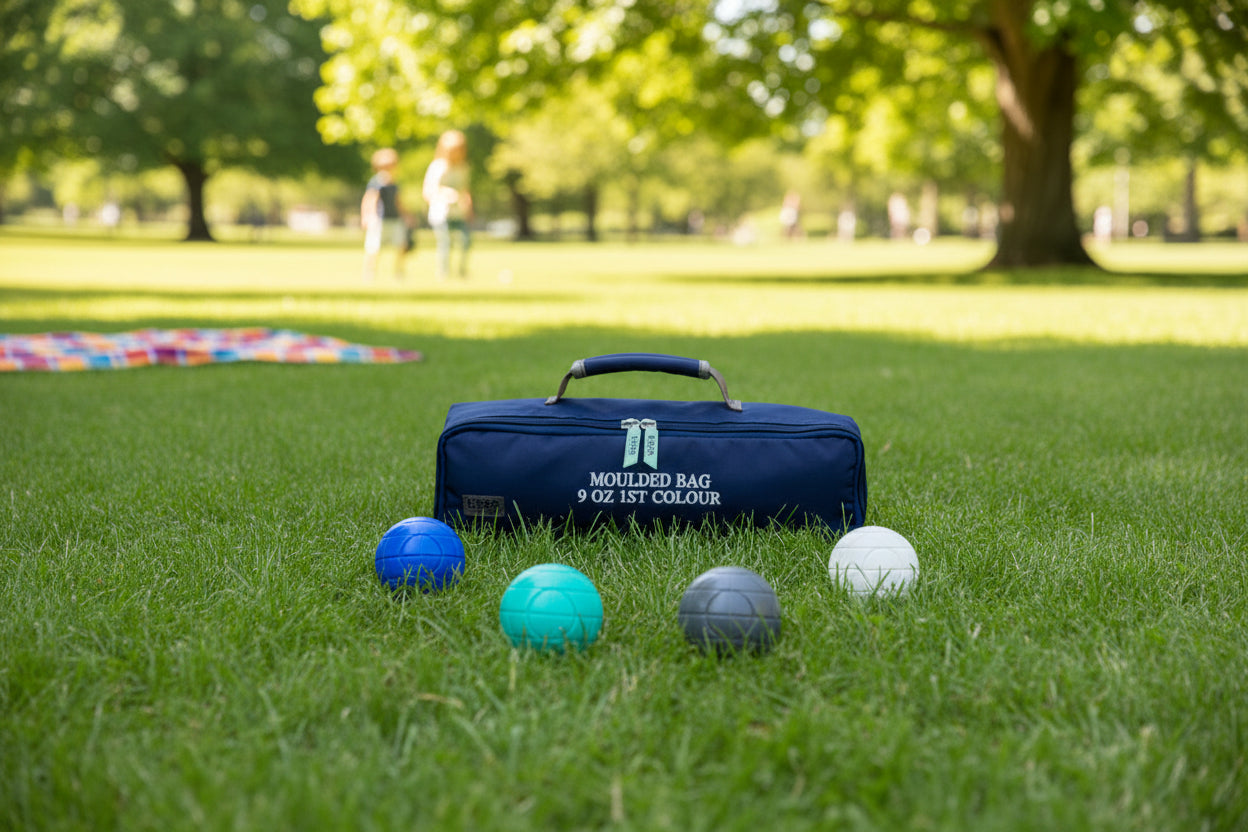 Set of 4 Moulded Croquet Balls - 9oz - Uber Games Colours