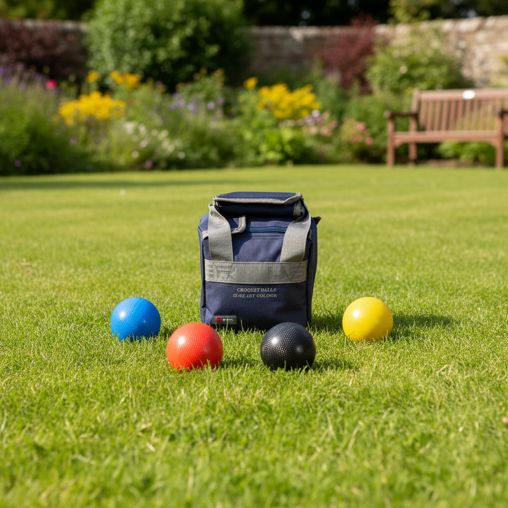 Set of 4 Composite Croquet Balls - 12oz - in 2 colour sets