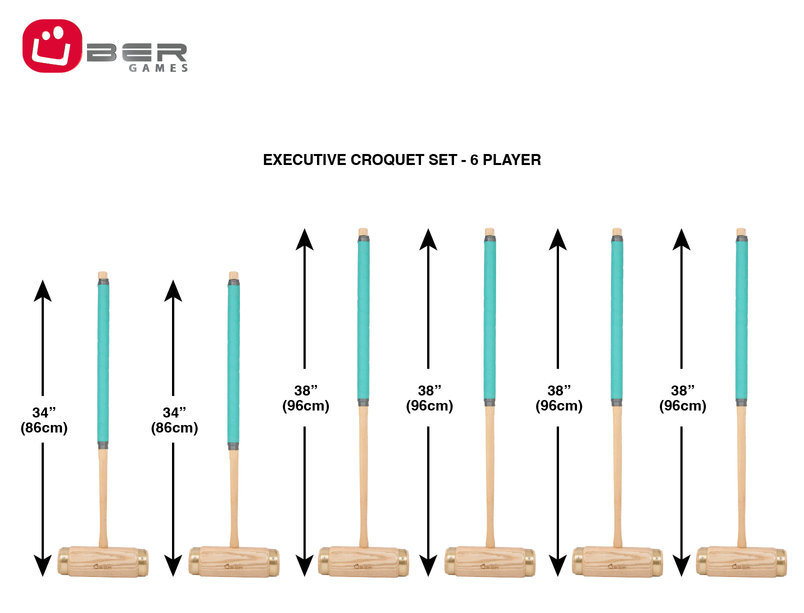 Executive Croquet Set - 6 Player