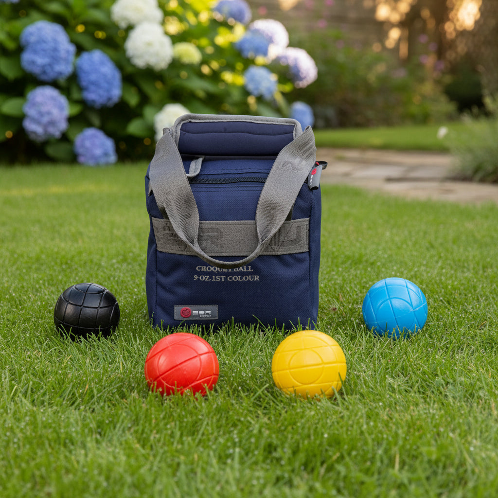 Set of 4 Moulded Croquet Balls - 9oz 1st colours
