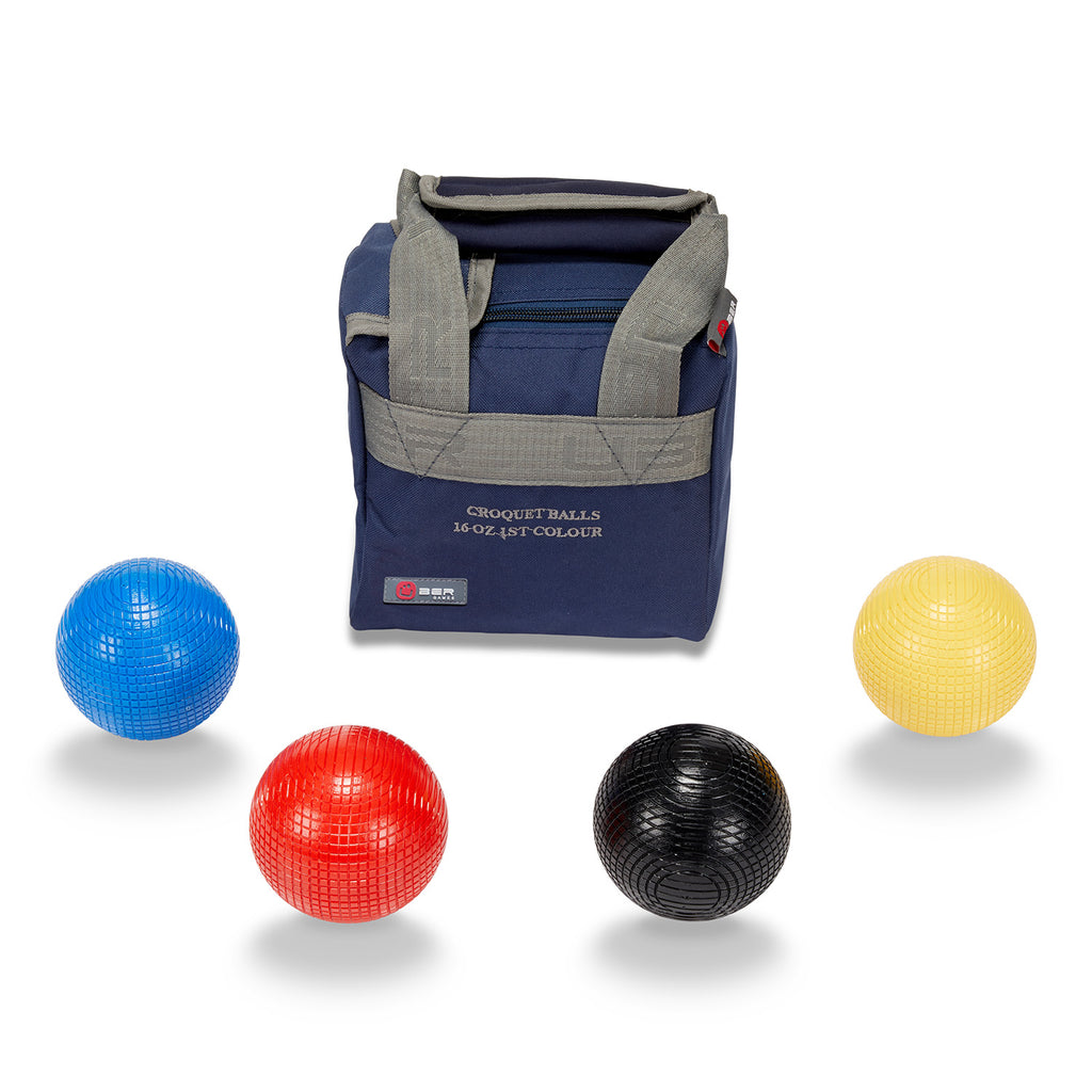 Set of 4 Composite Croquet Balls - 16oz - in 2 colour sets