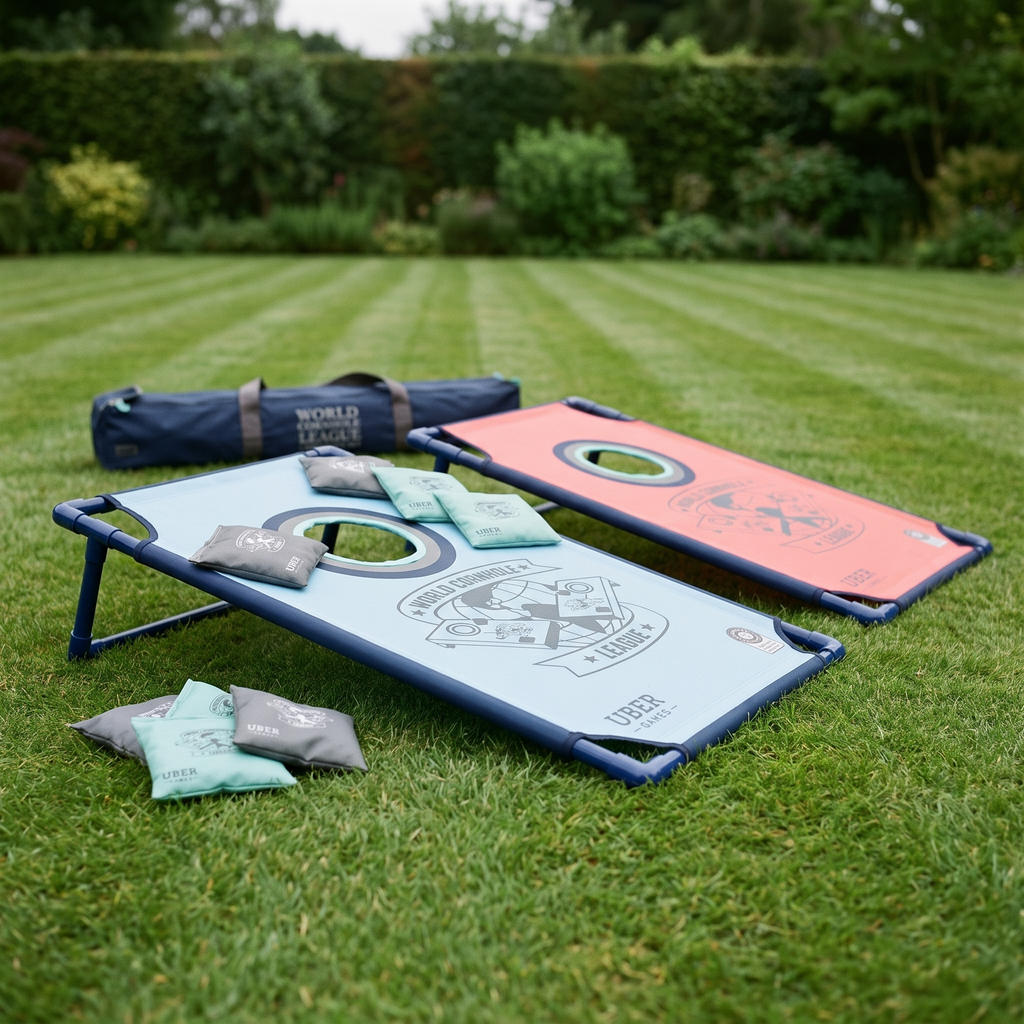 World Cornhole League Portable PVC Framed - 90 x 60cm - Double Board Set