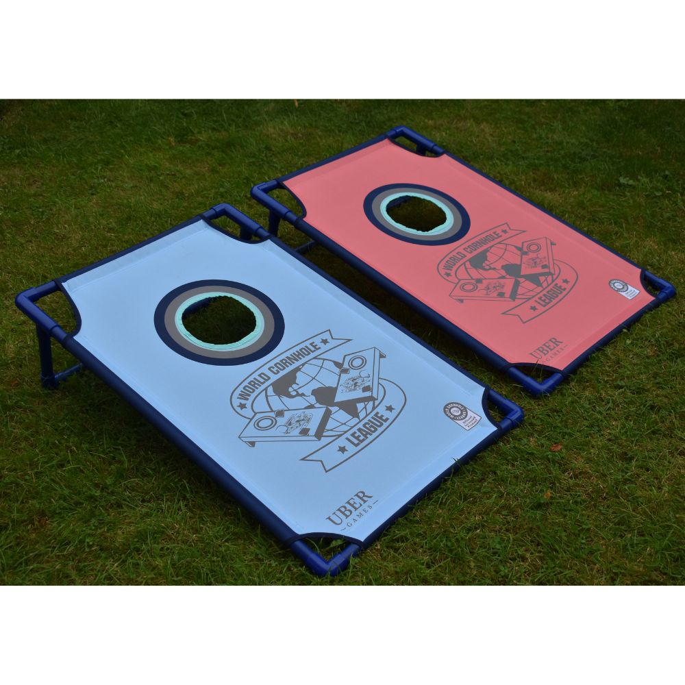 World Cornhole League Portable PVC Framed - 90 x 60cm - Double Board Set