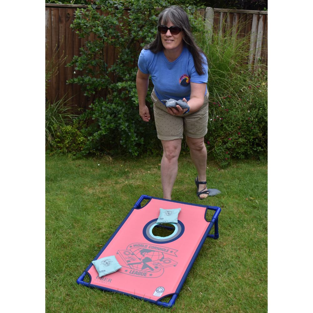 World Cornhole League Portable PVC Framed - 90 x 60cm - Double Board Set