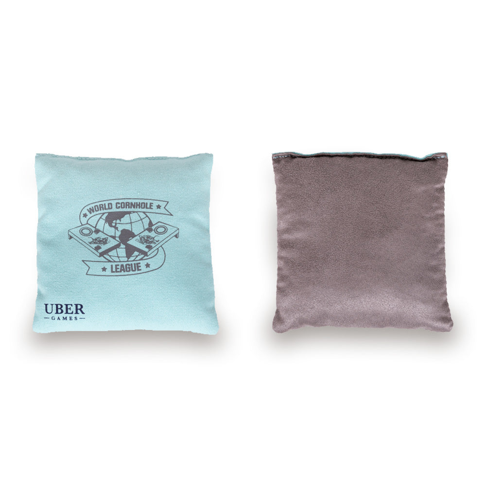 World Cornhole League Cornhole Bean Bags - 4 Green & 4 Grey