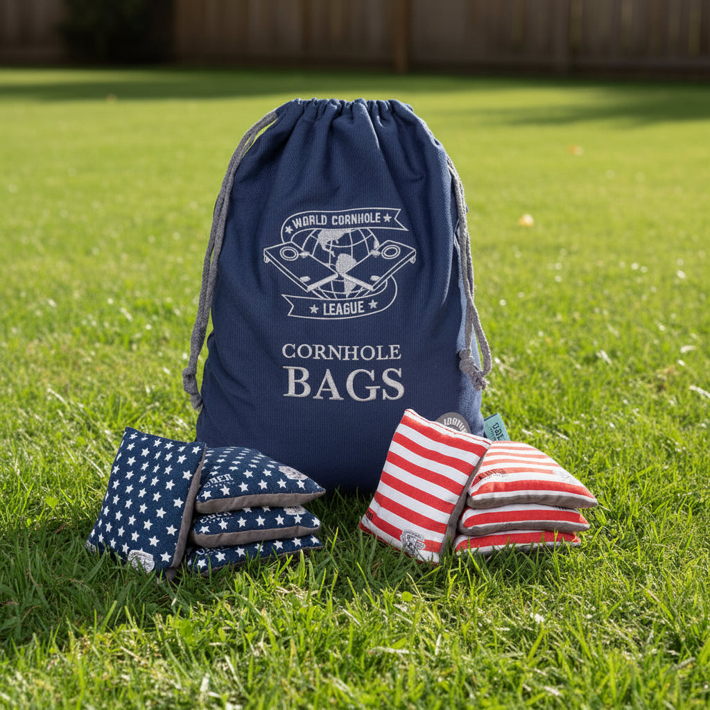 World Cornhole League Cornhole Bean Bags - 4 Stars & 4 Stripes