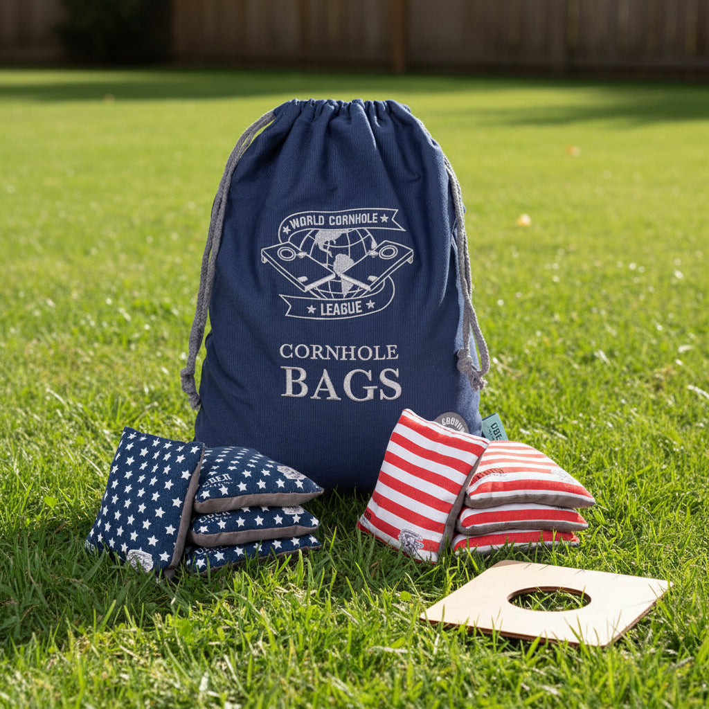 World Cornhole League Cornhole Bean Bags - 4 Stars & 4 Stripes