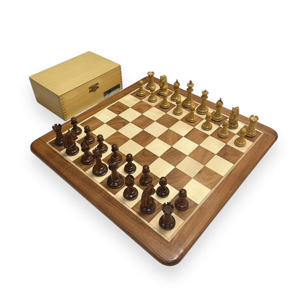 Uber Games Sultan Acacia Chess Set & Box – 3.75″ King