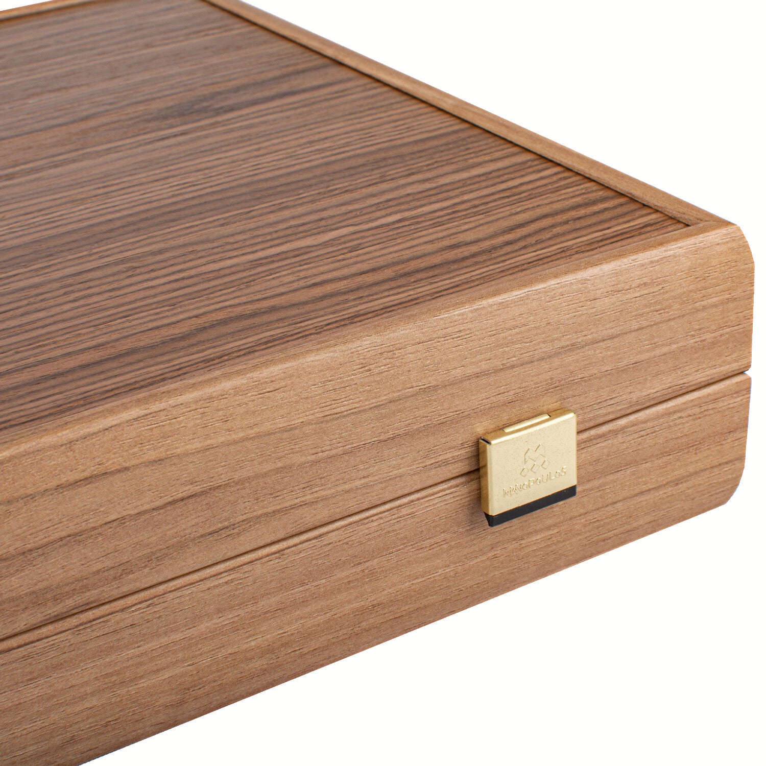 Manopoulos Walnut with Green Oak Luxury Backgammon Set