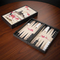 Manopoulos Oriental Cherry Blossom Art Premium Backgammon Set
