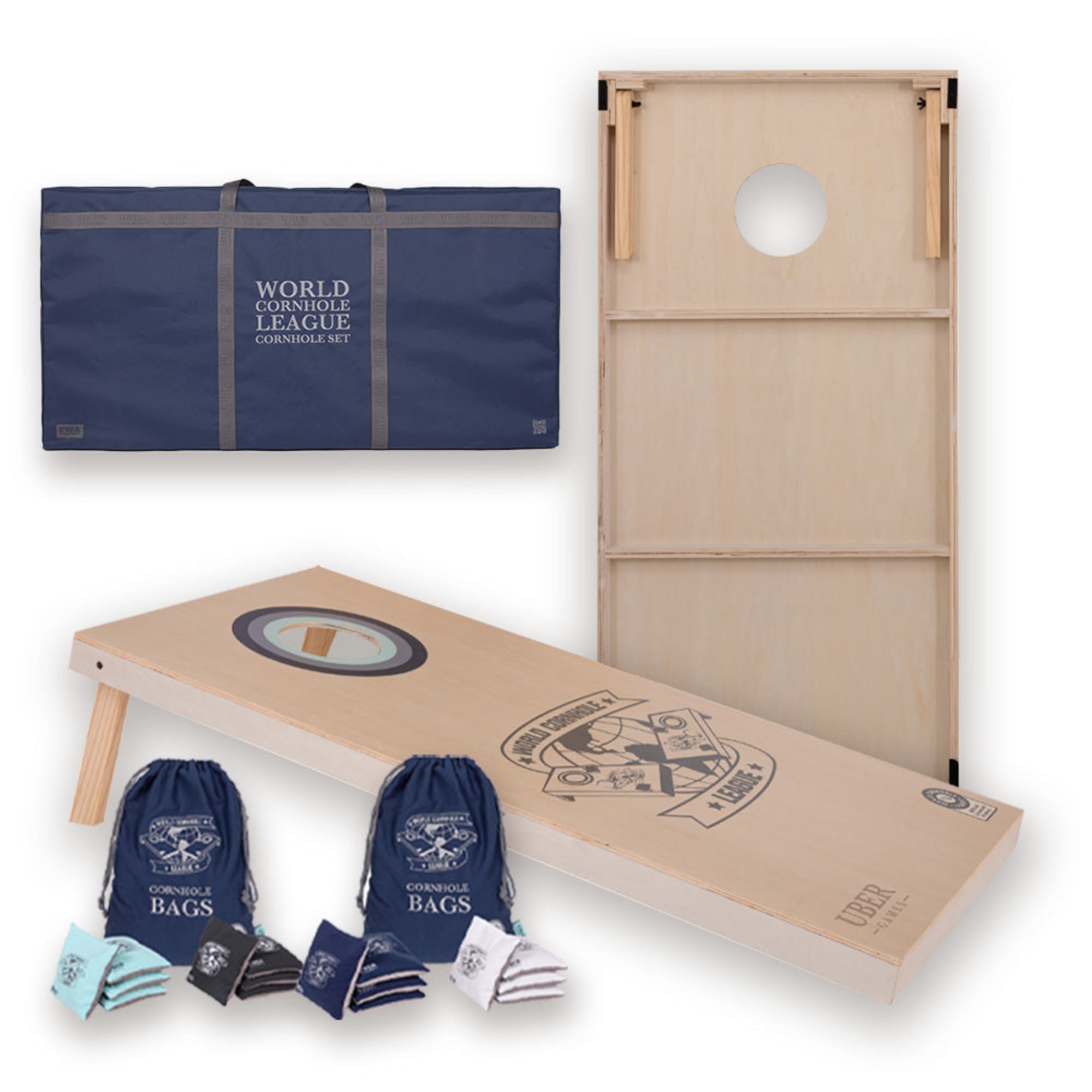 World Cornhole League - 120 x 60cm Double Board Set