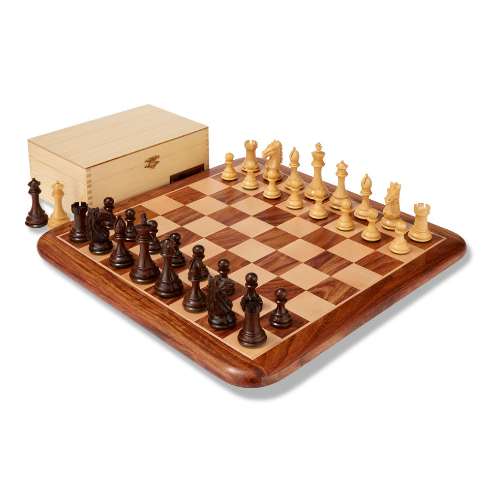 Uber Games Alban Sheesham Chess Pieces & Box – 3.75″ King