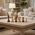 Uber Armoured Staunton Rosewood Chess Pieces & Box - 6" King