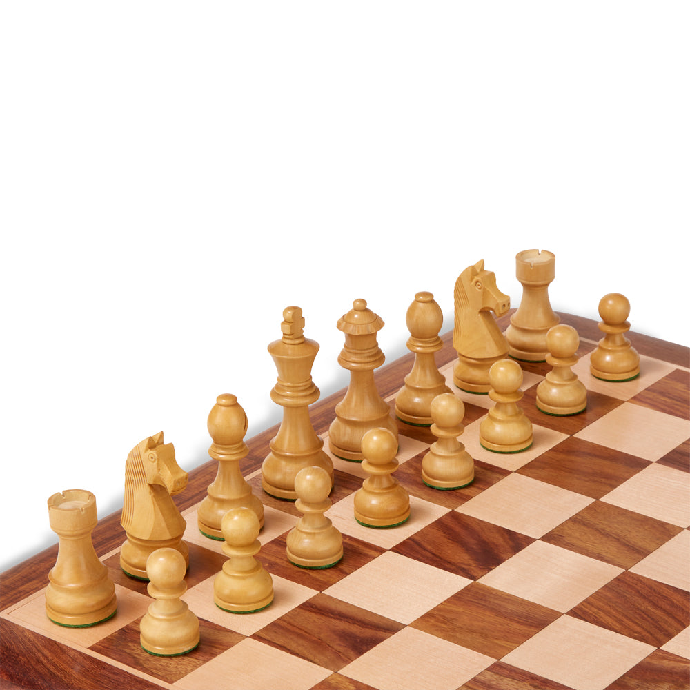 Classic Staunton Sheesham Chess Set & Box – 3.75″ King
