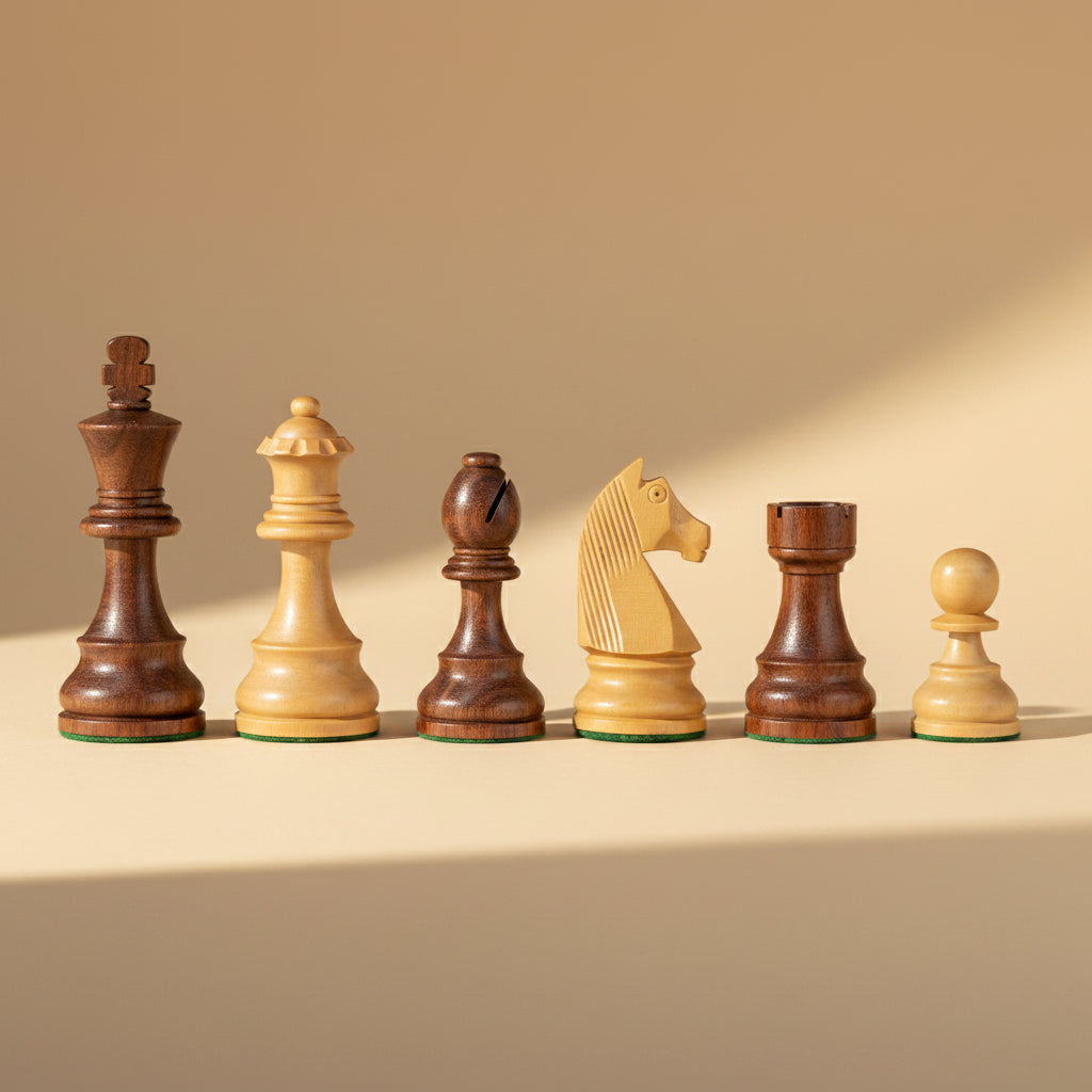 Classic Staunton Sheesham Chess Set & Box – 3.75″ King