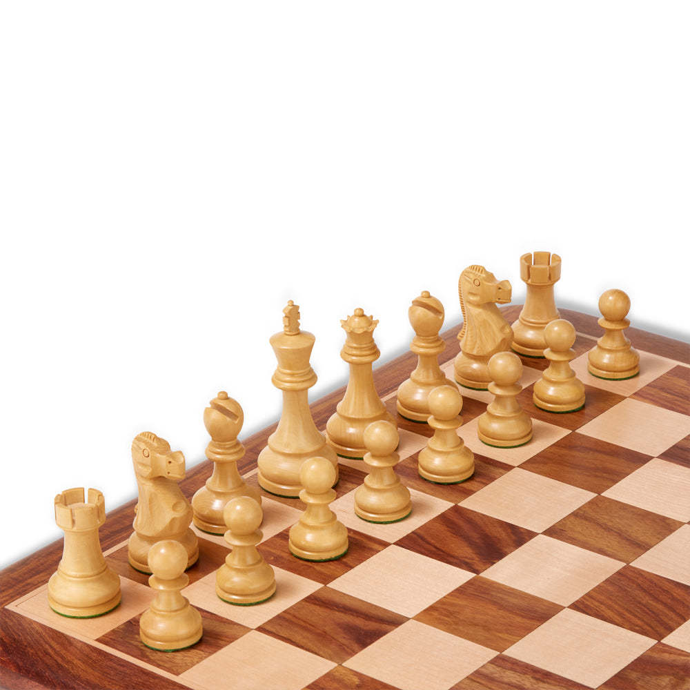 Exclusive Sheesham Chess Pieces & Box – 3.75″ King
