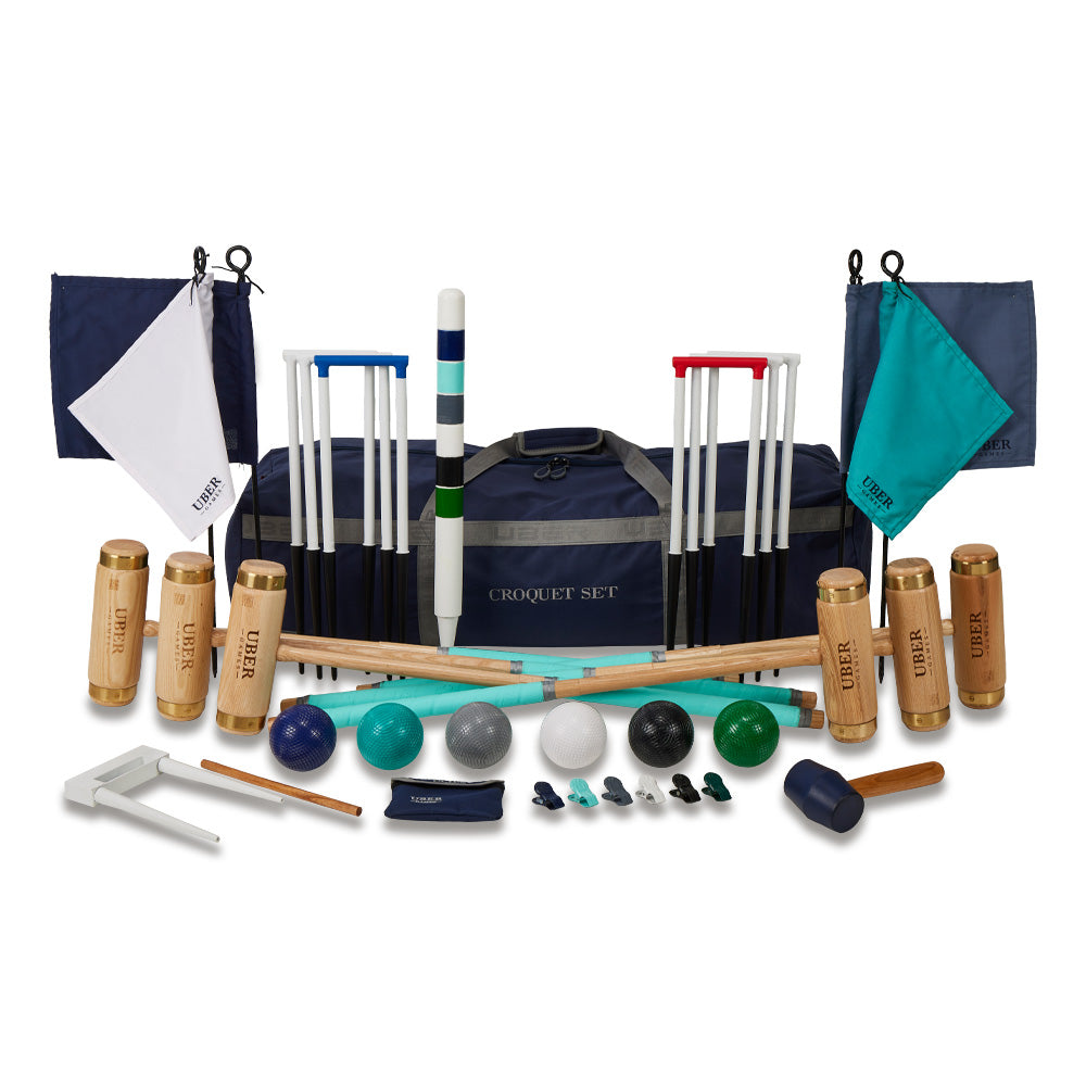Executive Croquet Set - 6 Player Uber Colours
