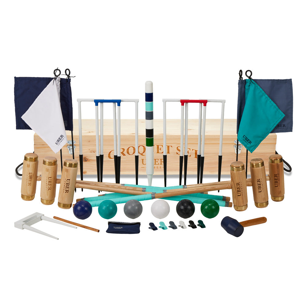 Executive Croquet Set - 6 Player Uber Colours