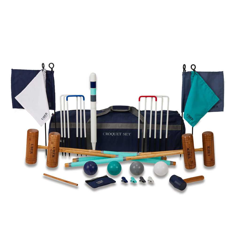 Pro Croquet Set  - 4 Player - Uber Games Colours