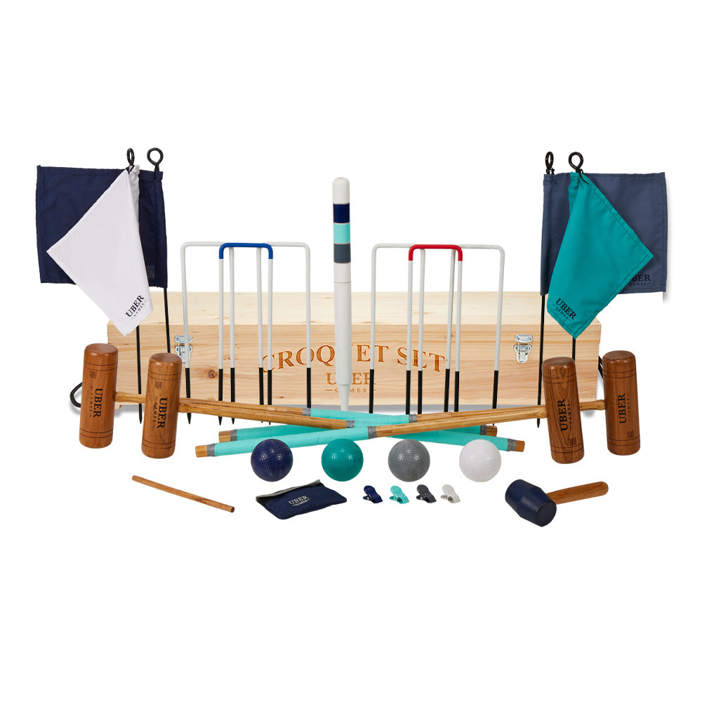 Pro Croquet Set  - 4 Player - Uber Games Colours