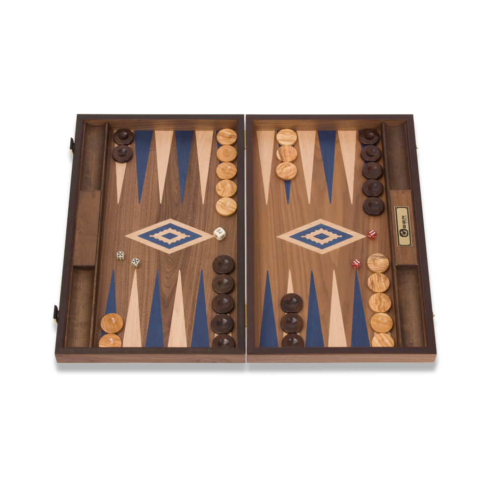 Uber Walnut Backgammon Set