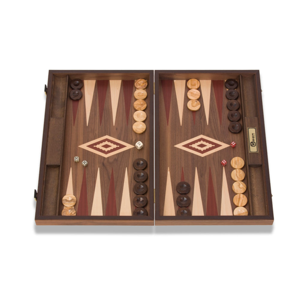 Uber Walnut Backgammon Set