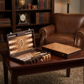 Uber Walnut Burl Backgammon Set