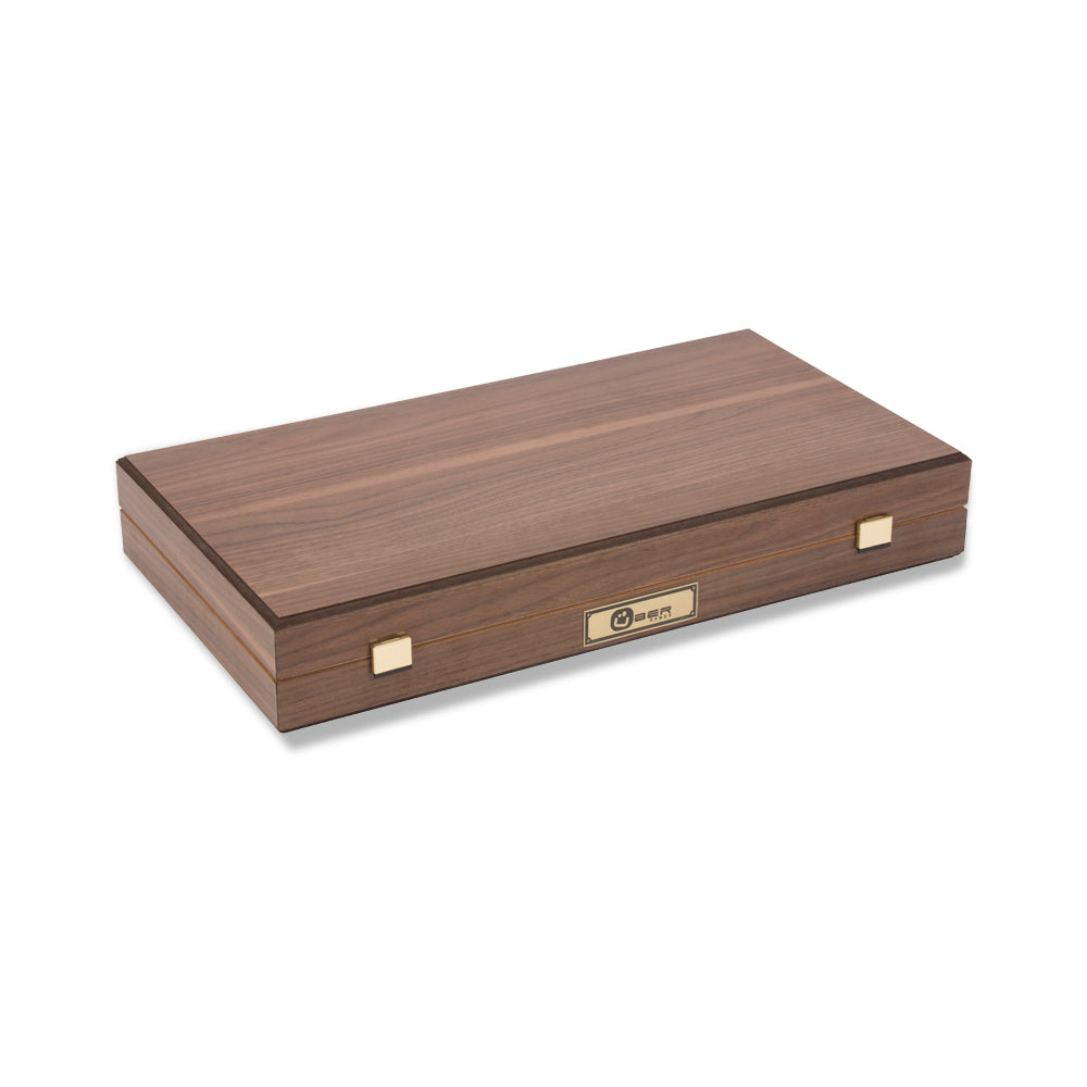Walnut Veneer Backgammon Set