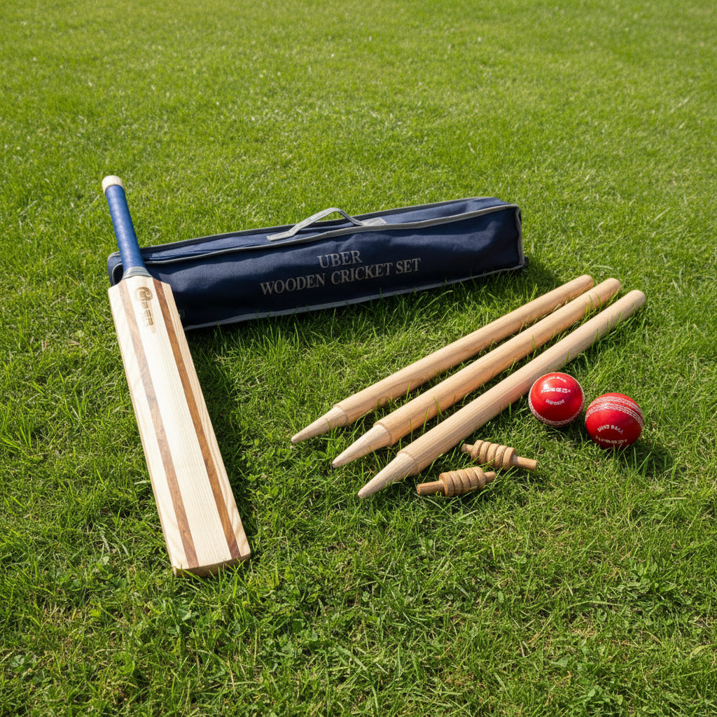 Uber Premium Wooden Cricket Set