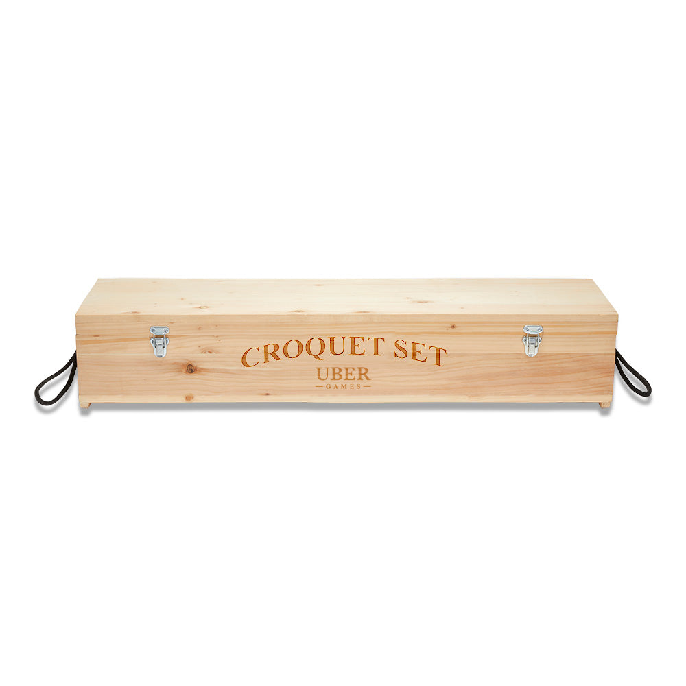 Wooden Croquet Set Box