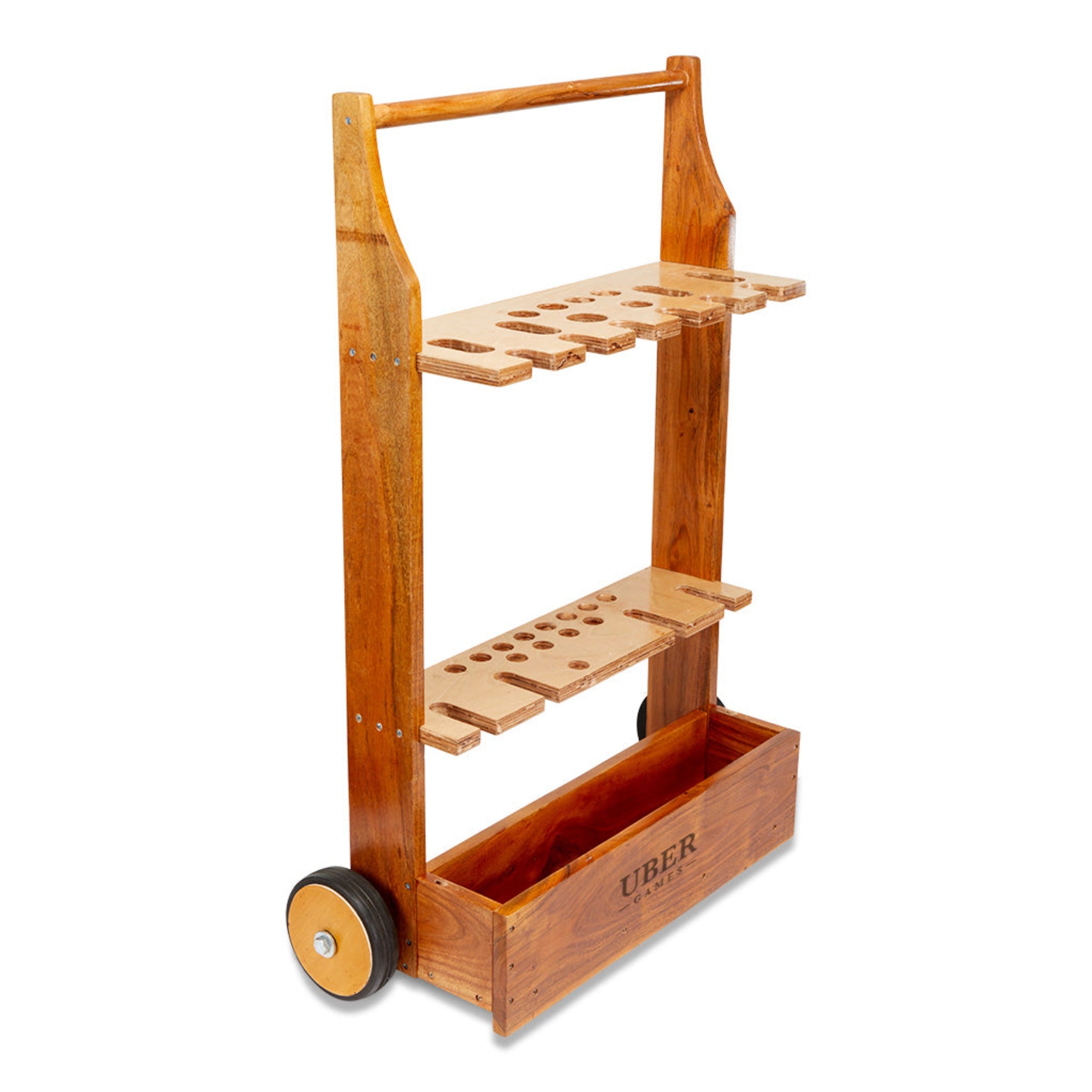 Wooden Croquet Trolley