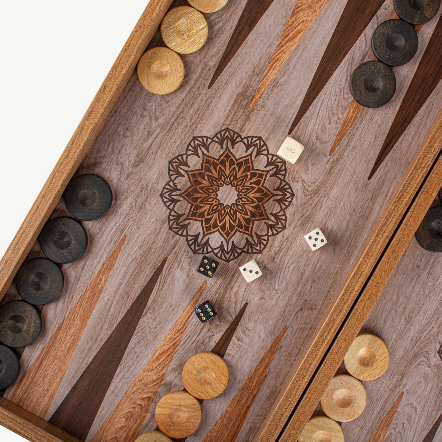 Manopoulos Mandala Art Premium Backgammon Set